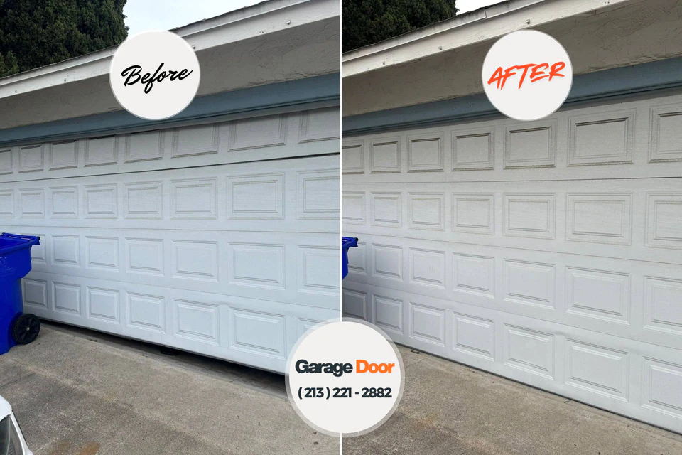 Before and after: garage door opener repair Malad City, ID